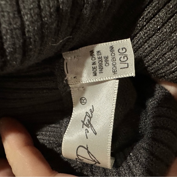 RD Style Dark Gray Turtleneck Sweater - Picture 3 of 3